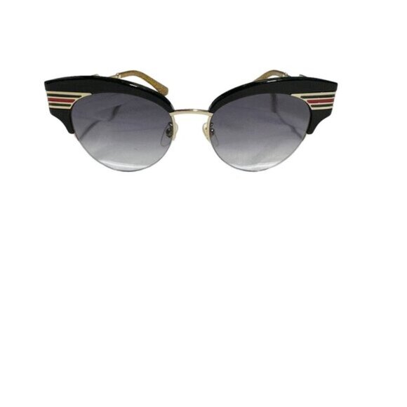 GUCCI Black Cat-Eye Web Accent Sunglasses GG0283S main image 6